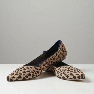Rothy's Point Cheetah Print Leopard Animal Flat Womens Size 6.5
